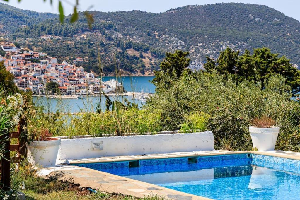 Villa Rodia With Swimming Pool On Skopelos Island Luaran gambar