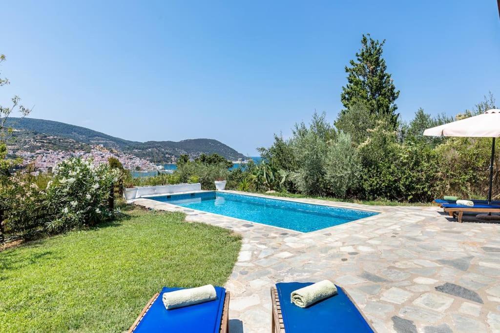 Villa Rodia With Swimming Pool On Skopelos Island Luaran gambar