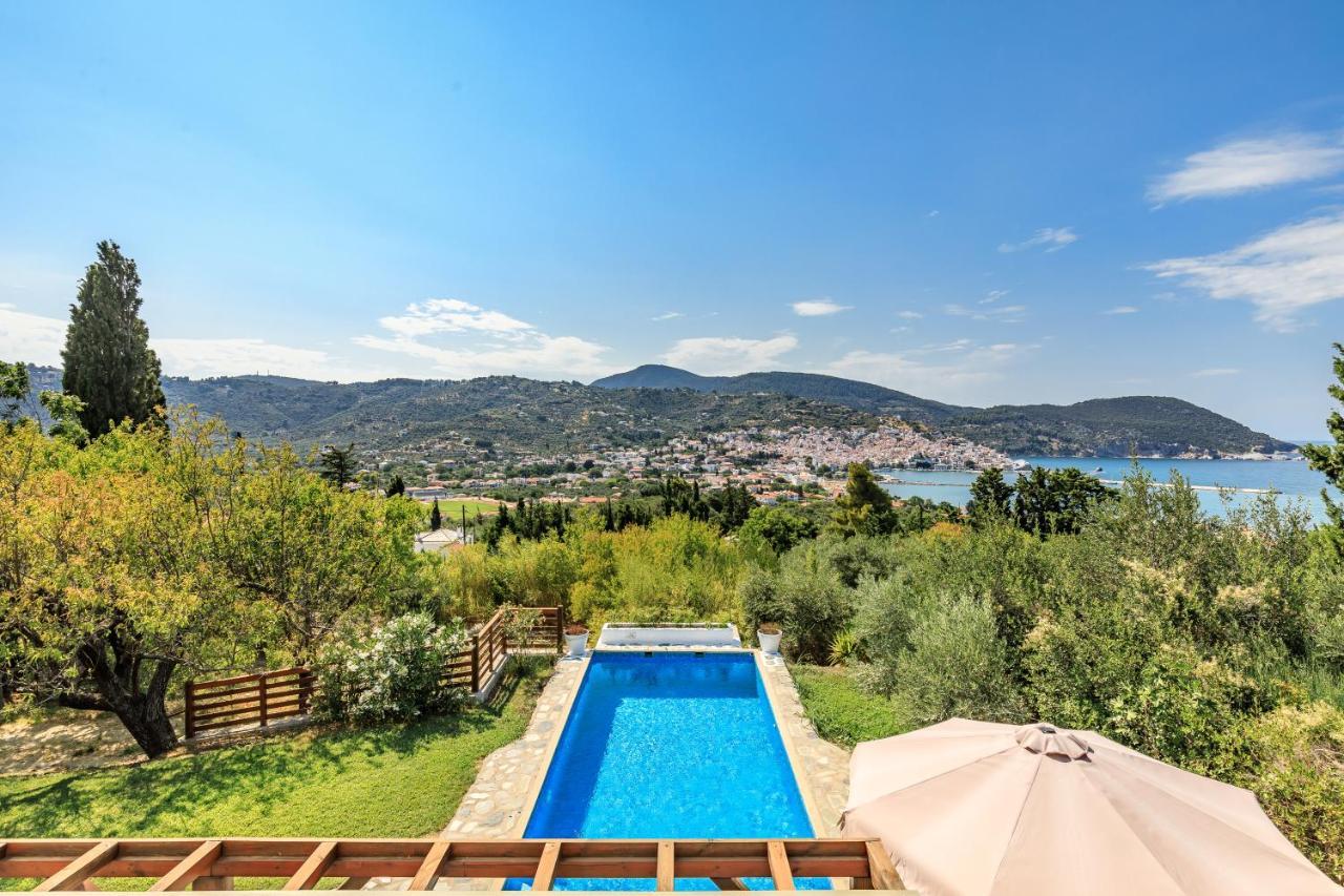 Villa Rodia With Swimming Pool On Skopelos Island Luaran gambar