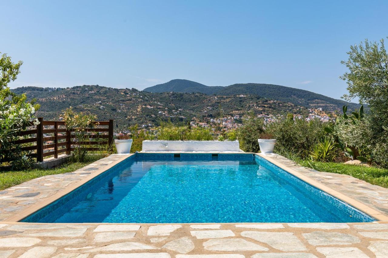 Villa Rodia With Swimming Pool On Skopelos Island Luaran gambar